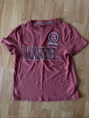 Marvel Boys' Spider-Man Logo Tee - Dusty Red